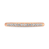 14K Rose Gold Diamond 1/8 Ct.Tw. Men's Machine Band